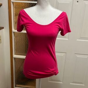 ✨✨NWT Calia Knot Tee Bright Rose Pink Top XS
